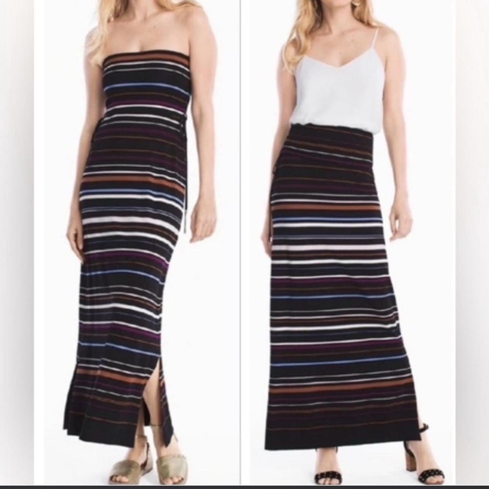 White House Black Market Convertible Maxi Dress size XS 2 looks in 1 - Picture 14 of 14